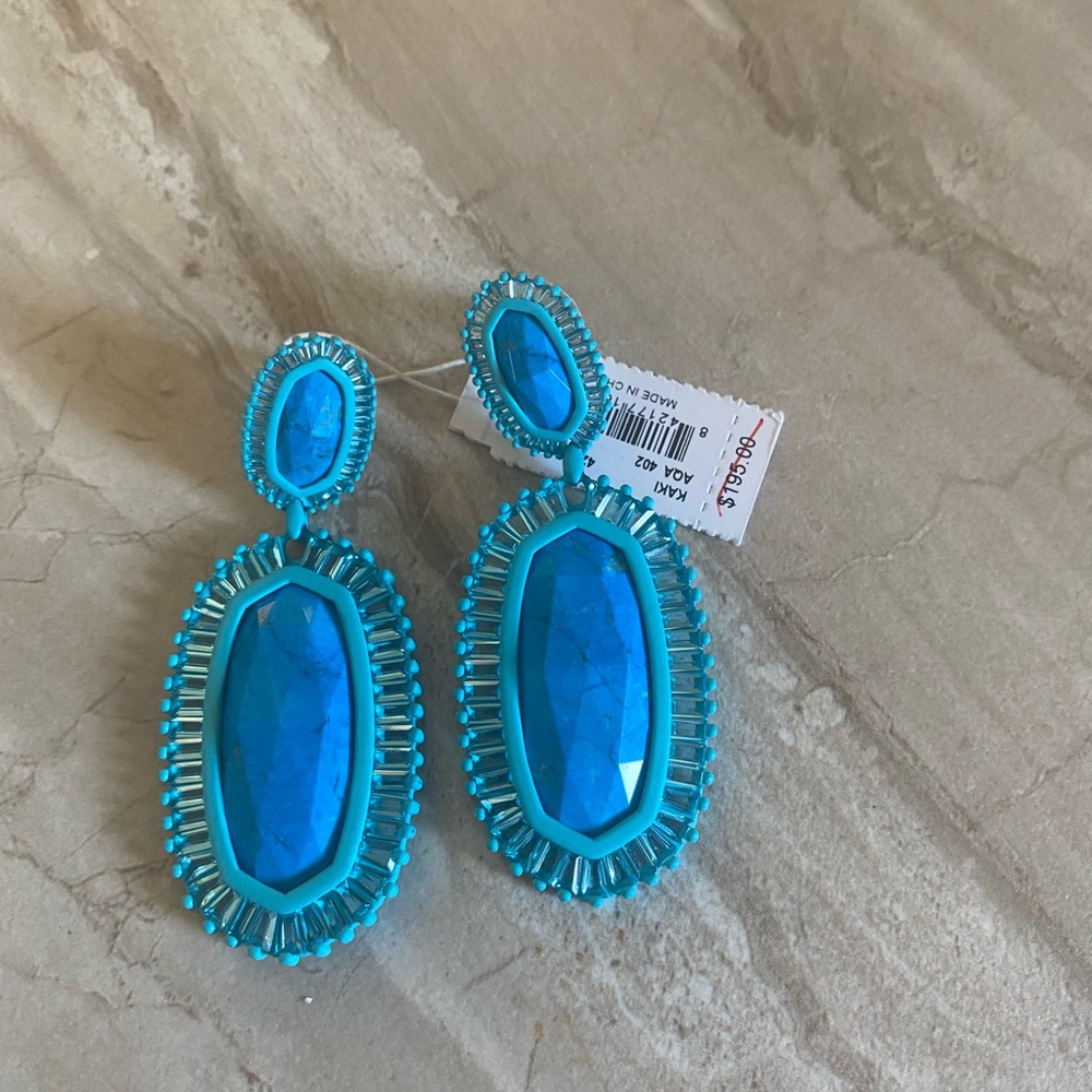 Kendra Scott earrings. Beautiful turquoise earrings. Never worn.